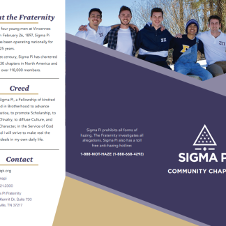 Community Chapter Brochures